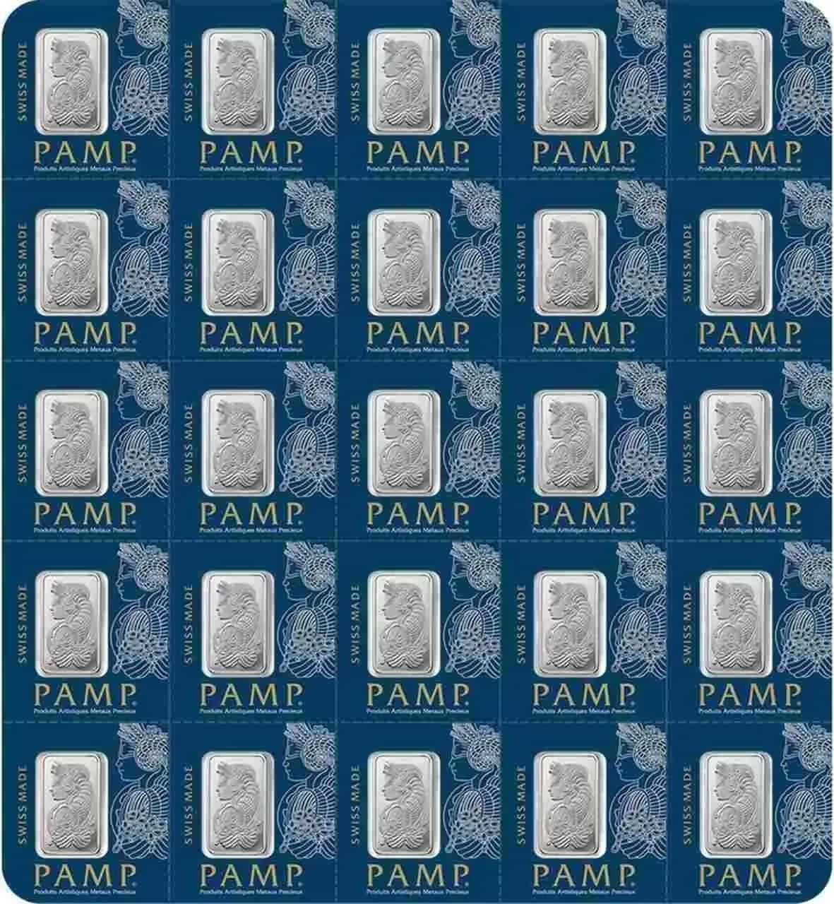 Sztabka Combibar 25x1g Platyny PAMP - thumbnail 1