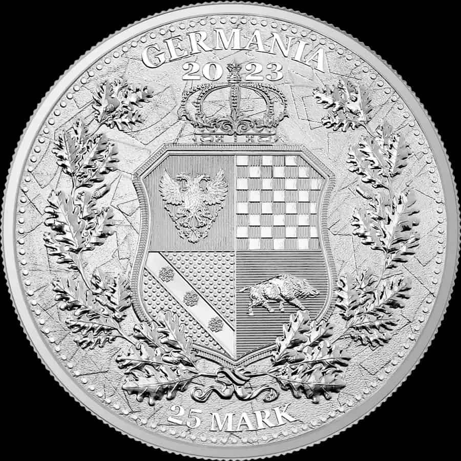 Allegorie: Galia i Germania 5 uncji srebra 2023 - thumbnail 2