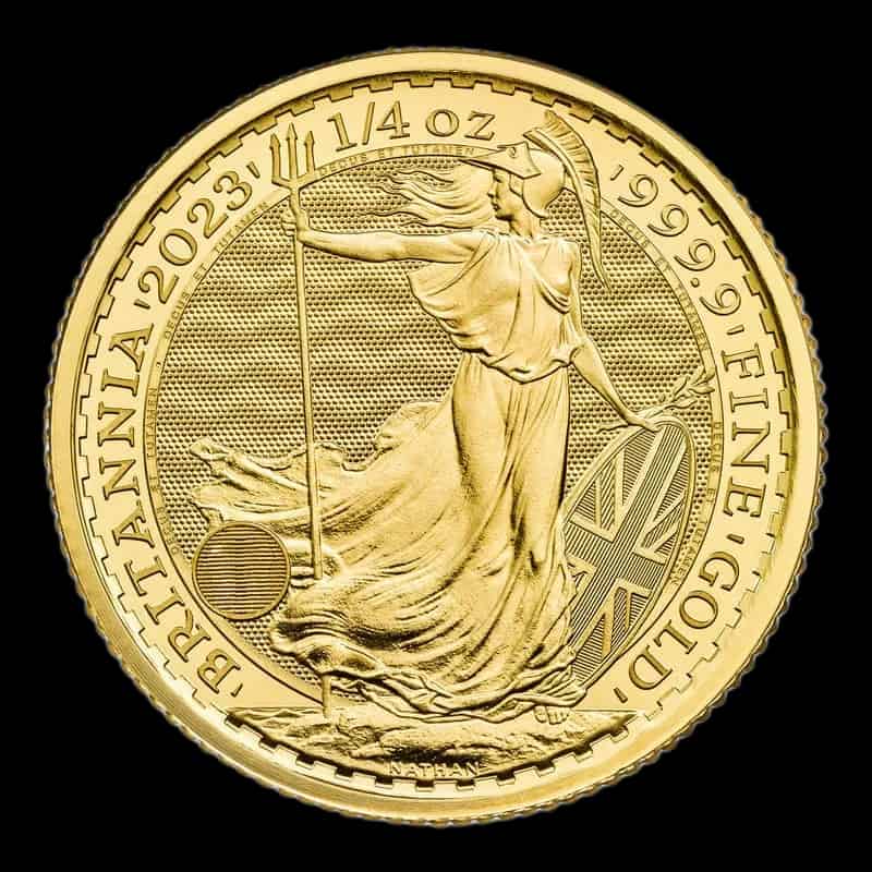 Britannia Królowa Elżbieta II 1/4 uncji złota 2023 - thumbnail 1