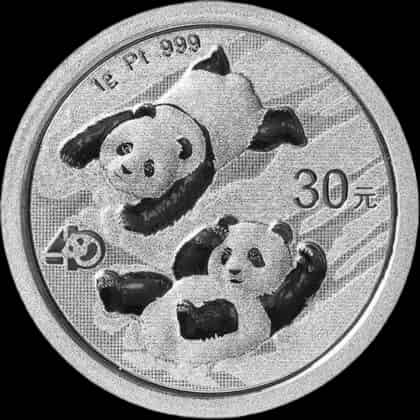 Chińska Panda 1g platyny 2022 - thumbnail 1
