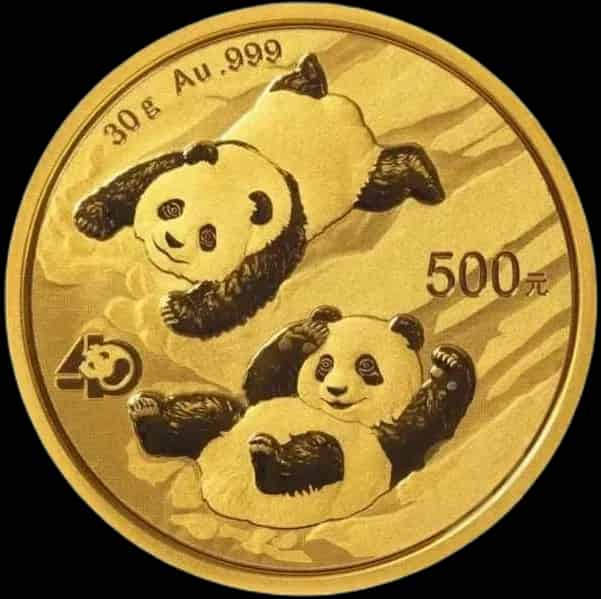 Chińska Panda 30g złota 2022 - thumbnail 1