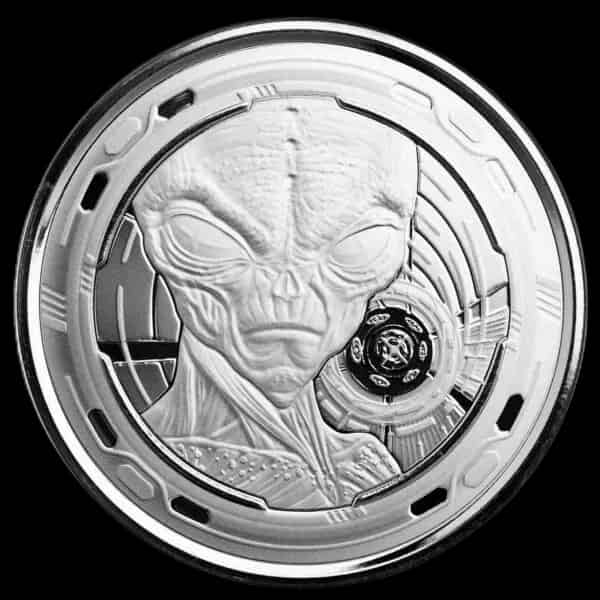 Ghana Alien 1 uncja Srebra 2022 - thumbnail 1