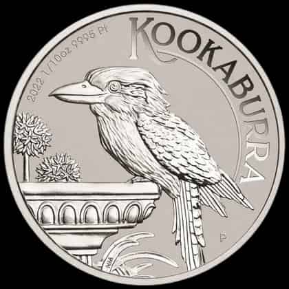 Kookaburra 1/10 uncji platyny 2022 - thumbnail 1