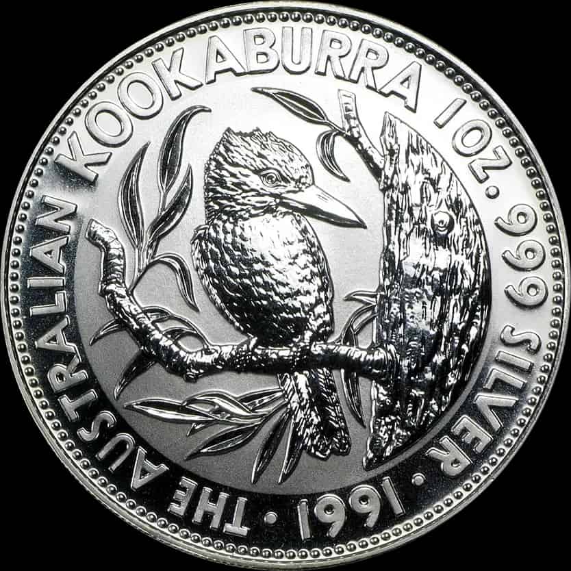 Kookaburra 1 uncja srebra 1991 - thumbnail 1