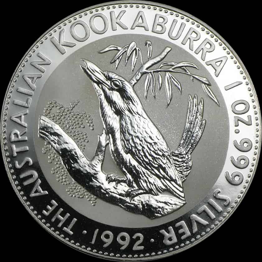 Kookaburra 1 uncja srebra 1992 - thumbnail 1