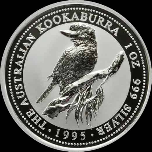 Kookaburra 1 uncja srebra 1995 - thumbnail 1