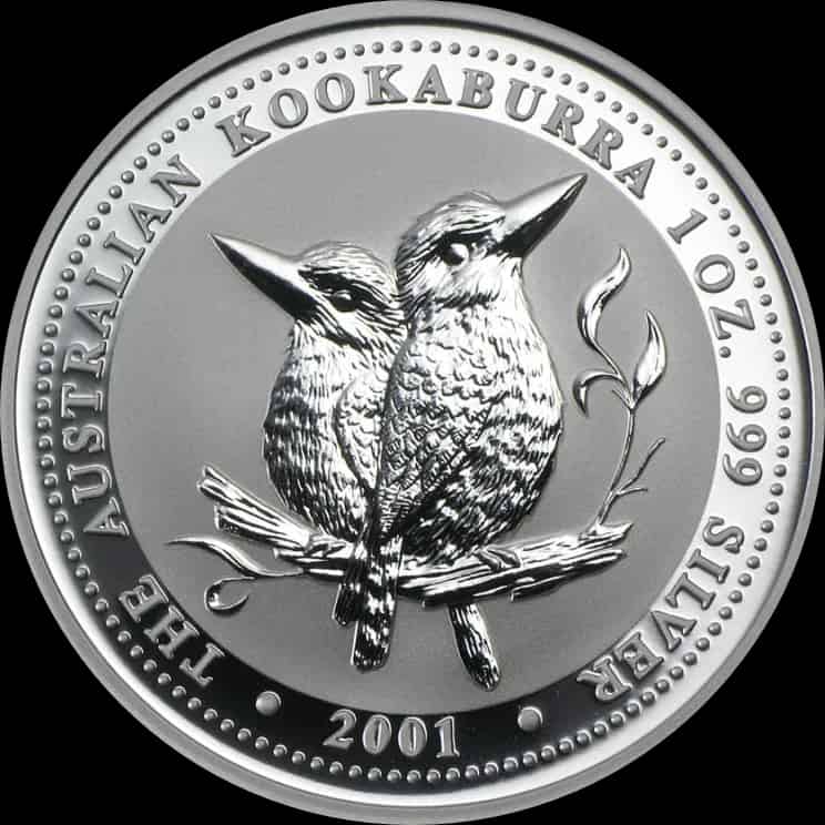 Kookaburra 1 uncja srebra 2001 - thumbnail 1