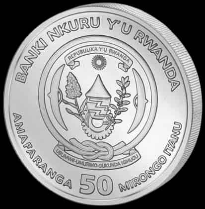 Rwanda Lunar Rok Tygrysa 1 uncja srebra 2022 - thumbnail 2