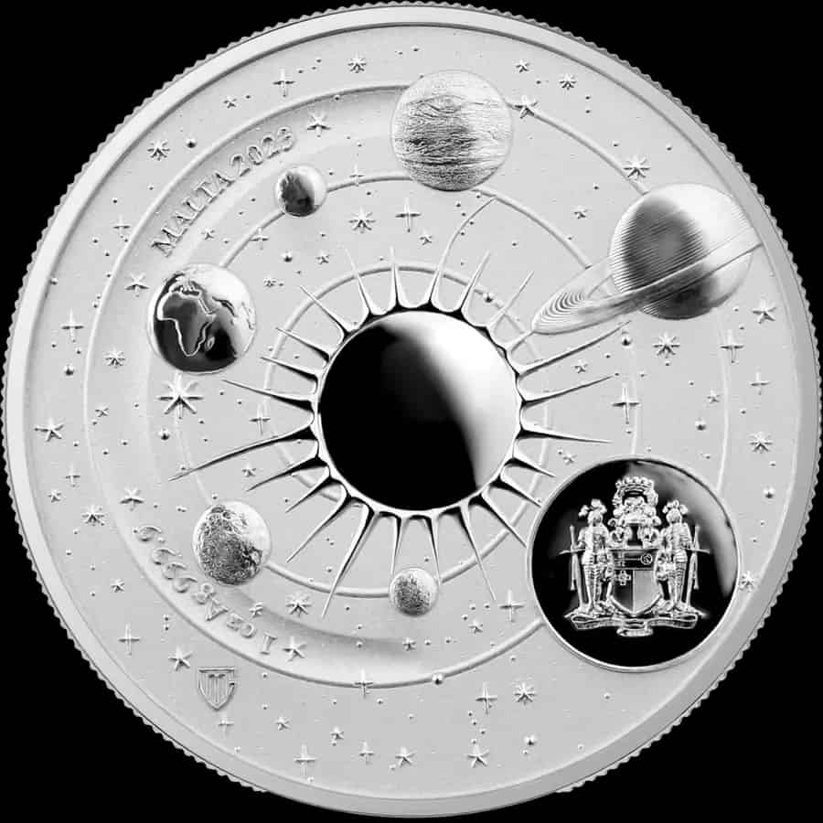 Malta Copernicus 1 uncja srebra 2023 - thumbnail 2