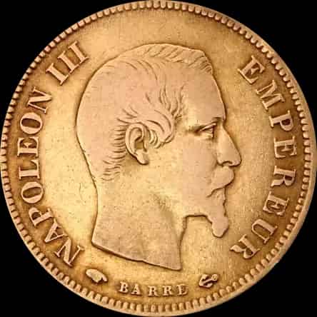 10 Franków Francuskich Napoleon III - thumbnail 1