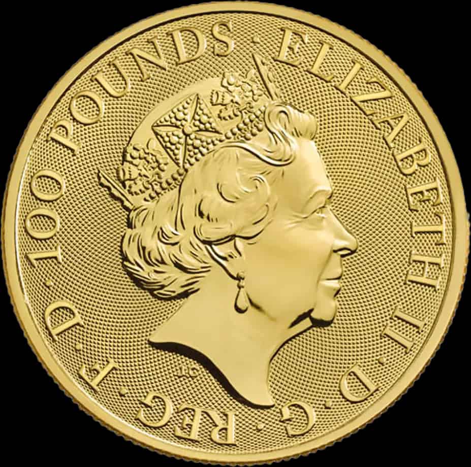 The Royal Tudor Beasts: Lion Of England 1 uncja złota 2022 - thumbnail 2