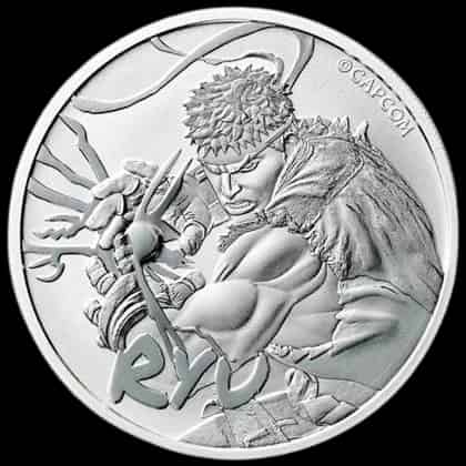 Street Fighter Ryu 1 uncja srebra 2022 - thumbnail 1