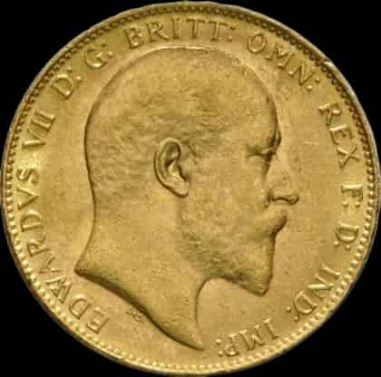 Złoty Suweren: Edward VII 1902 1910 - thumbnail 1