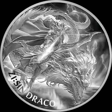 ZI:SIN Draco 1 uncja srebra 2024 - thumbnail 1