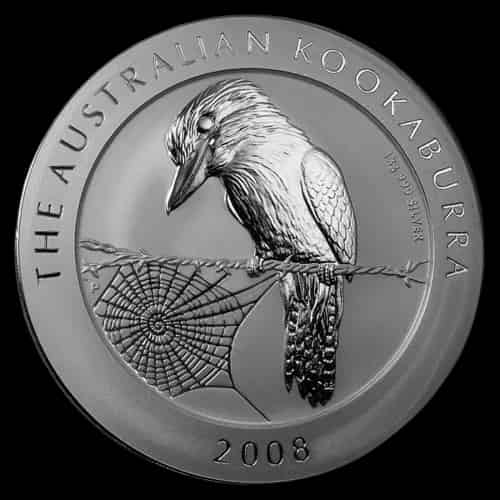 Kookaburra 1000g srebra 2008 - image 1