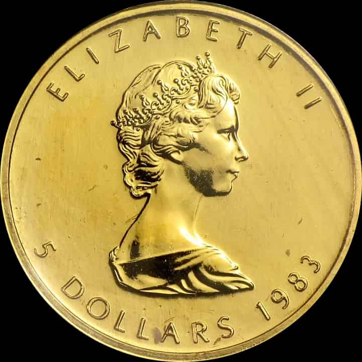 Kanadyjski Liść Klonowy 1/10 uncji złota 1983 - image 2