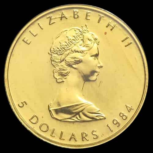 Kanadyjski Liść Klonowy 1/10 uncji złota 1984 - image 2
