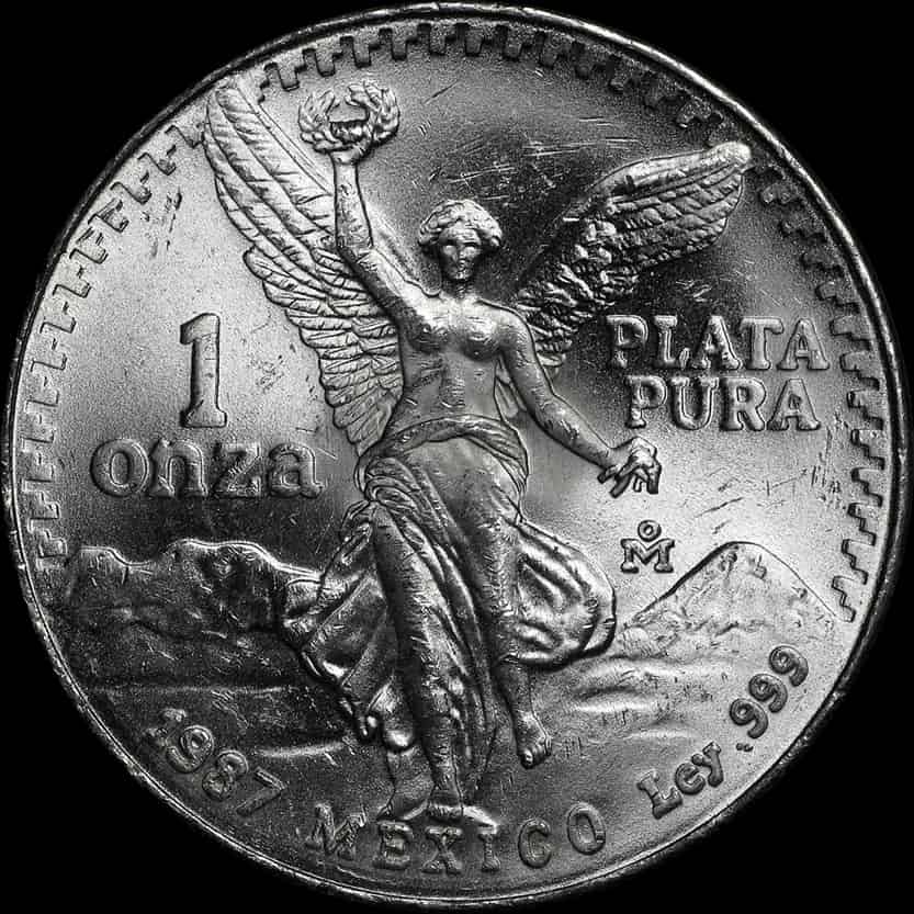 Mexican Libertad 1 uncja srebra 1987 - image 1