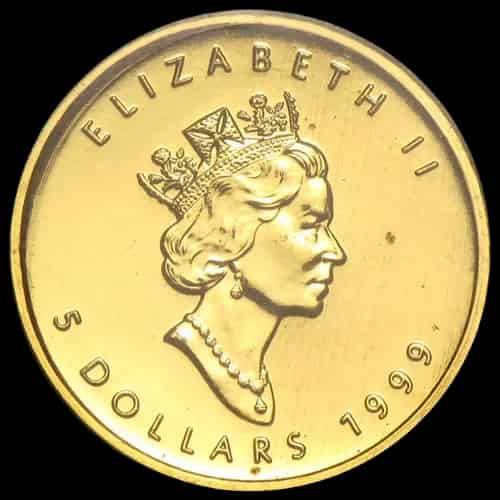Kanadyjski Liść Klonowy 1/10 uncji złota 1999 - image 2