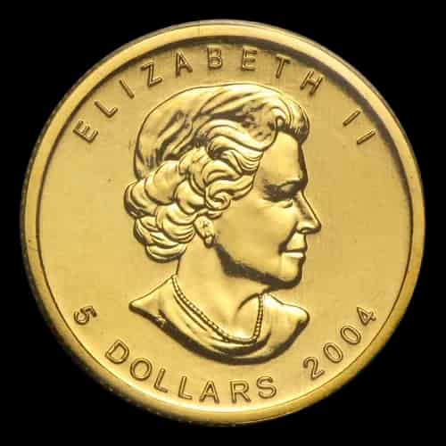 Kanadyjski Liść Klonowy 1/10 uncji złota 2004 - image 2