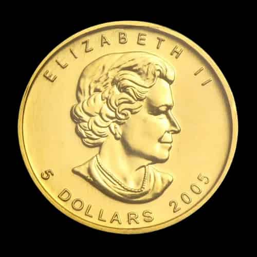 Kanadyjski Liść Klonowy 1/10 uncji złota 2005 - image 2