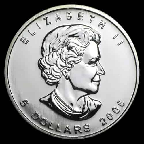 Kanadyjski Liść Klonowy 1 uncja srebra 2006 - image 2