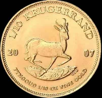 Krugerrand 1/10 uncji złota 2007 - image 1