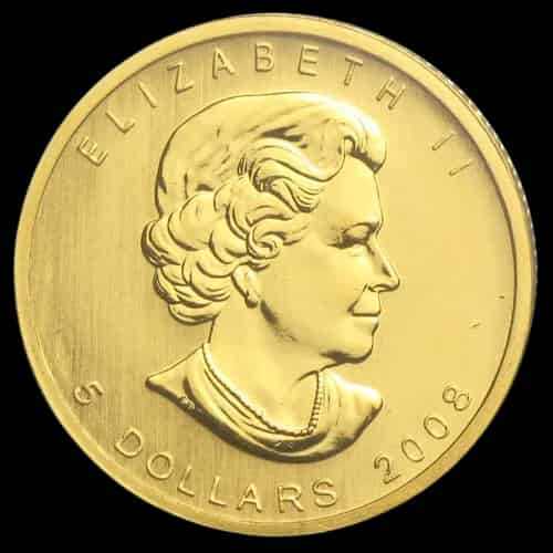 Kanadyjski Liść Klonowy 1/10 uncji złota 2008 - image 2