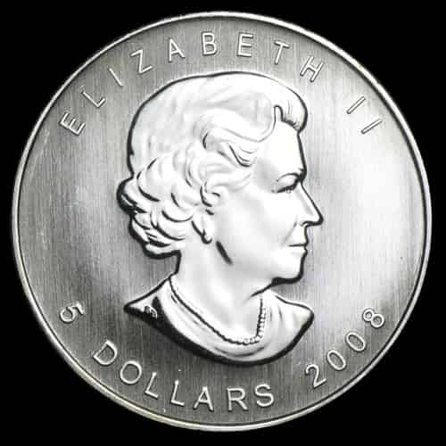 Kanadyjski Liść Klonowy 1 uncja srebra 2008 - image 2