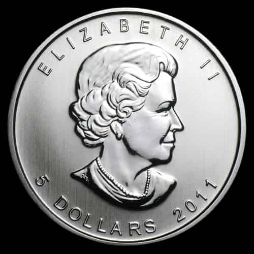 Kanadyjski Liść Klonowy 1 uncja srebra 2011 - image 2