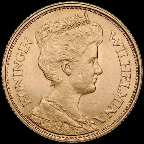 5 Holenderskich Guldenów Wilhelmina 3,02g złota - image 1
