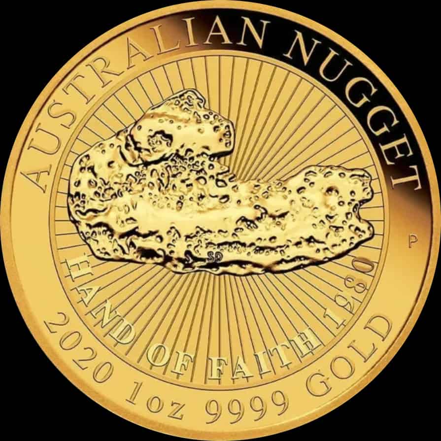 Australian Nugget Hand of Faith 1 uncja złota 2020 - image 1