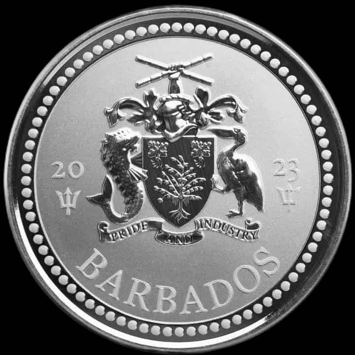 Barbados Trident 1 uncja Srebra 2023 - image 2