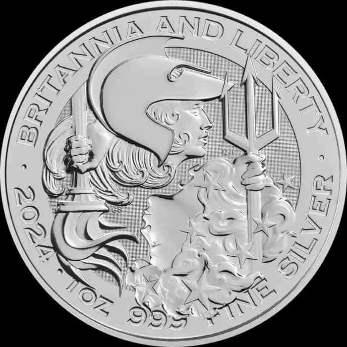 Britannia and Liberty 1 uncja Srebra 2024 - image 1
