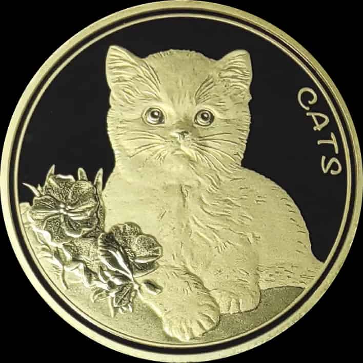 Fiji Cats 1/10 uncji Złota 2023 Prooflike - image 1