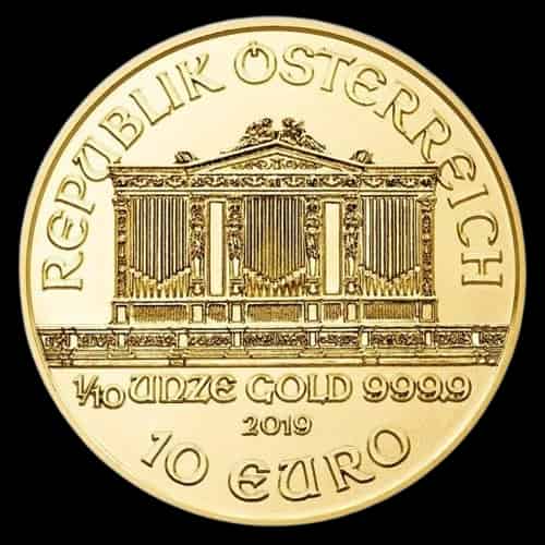 Wiedeński Filharmonik 1/10 uncji złota 2019 - image 2