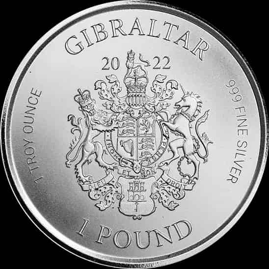 Gibraltar War Elephant 1 uncja Srebra 2022 - image 2