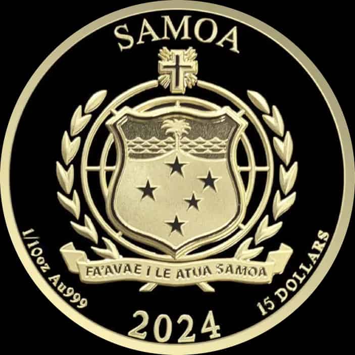 Samoa Golden Eagle 1/10 uncji Złota 2024 - image 2