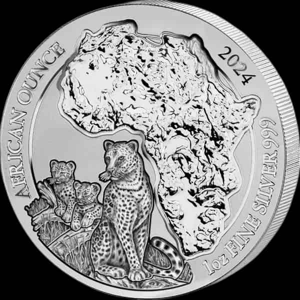 Rwanda African Ounce Leopard 1 uncja srebra 2024 - image 1