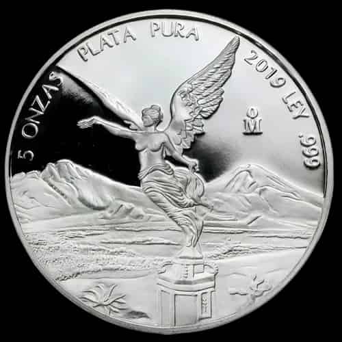Mexican Libertad 5 uncji srebra 2019 Proof - image 1