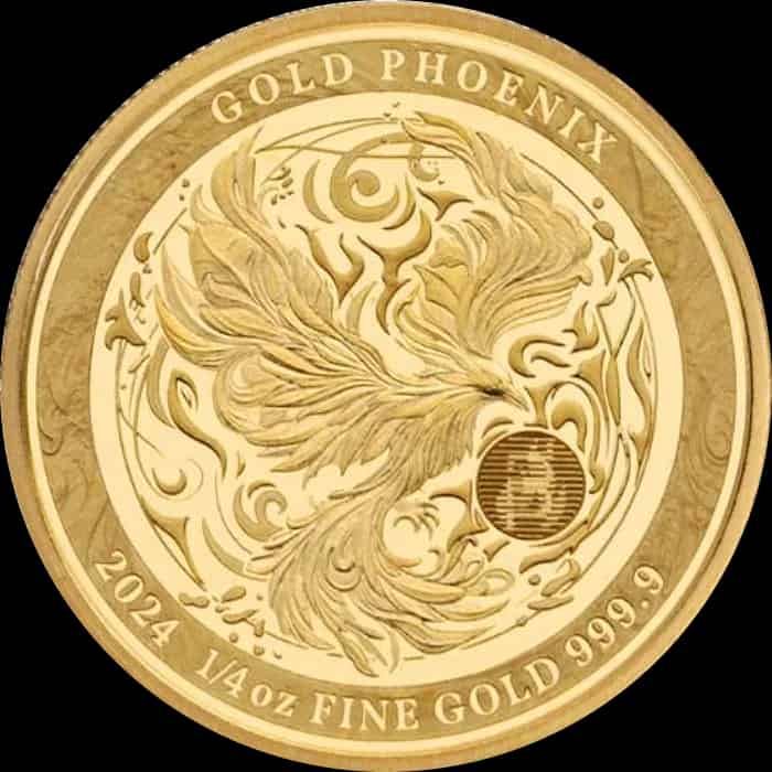 Phoenix 1/4 uncji Złota 2024 Prooflike - image 1