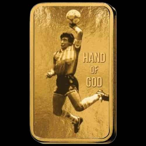Sztabka  Maradona 1g złota 2026 PAMP - image 1