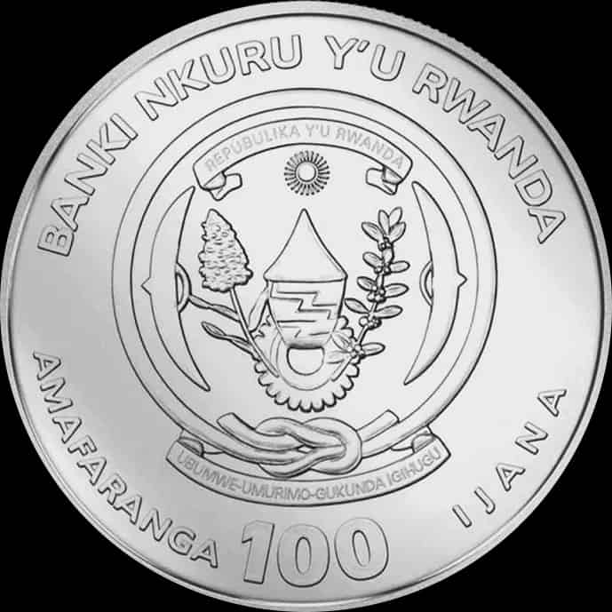 Rwanda Lunar Rok Węża 1 uncja platyny 2025 - image 2