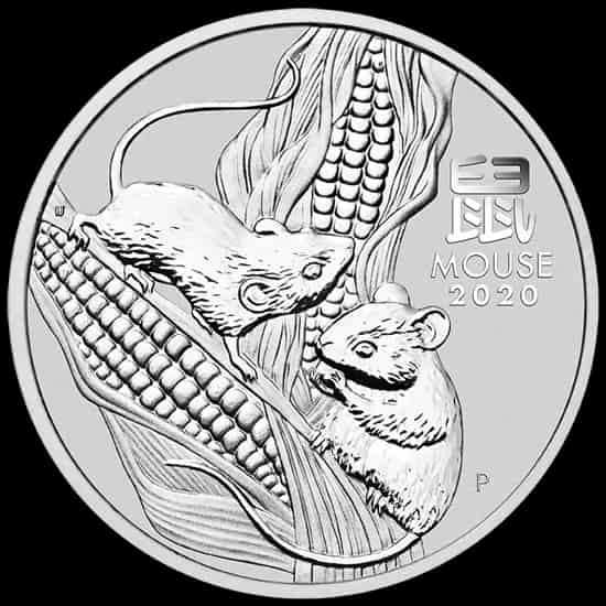 Lunar III Rok Myszy 5 uncji srebra 2020 - image 1