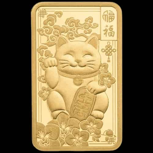 Sztabka Lucky Cat 2,5g złota PAMP - image 1