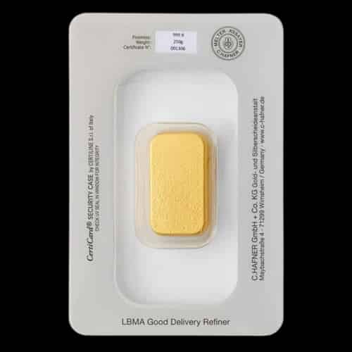 Sztabka 250g złota C.Hafner - image 2