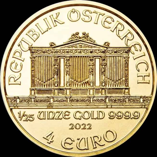 Wiedeński Filharmonik 1/25 uncji złota 2022 - image 2
