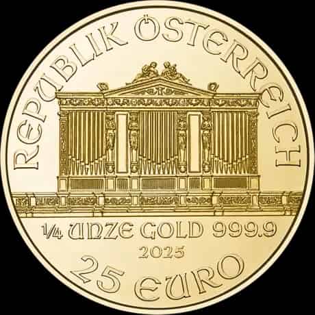 Wiedeński Filharmonik 1/4 uncji złota 2025 - image 2