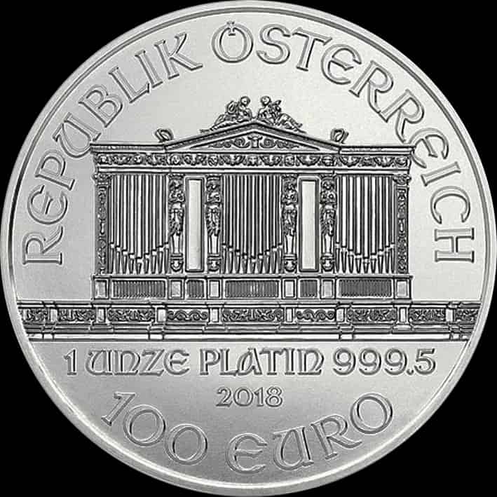 Wiedeński Filharmonik 1 uncja platyny 2018 - image 2