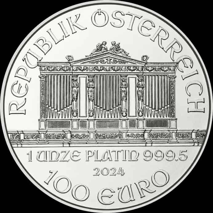 Wiedeński Filharmonik 1 uncja platyny 2024 - image 2